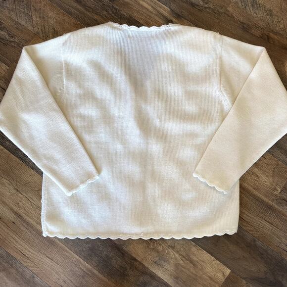 Karen Scott Cream Crew Neck Sweater - Picture 6 of 8